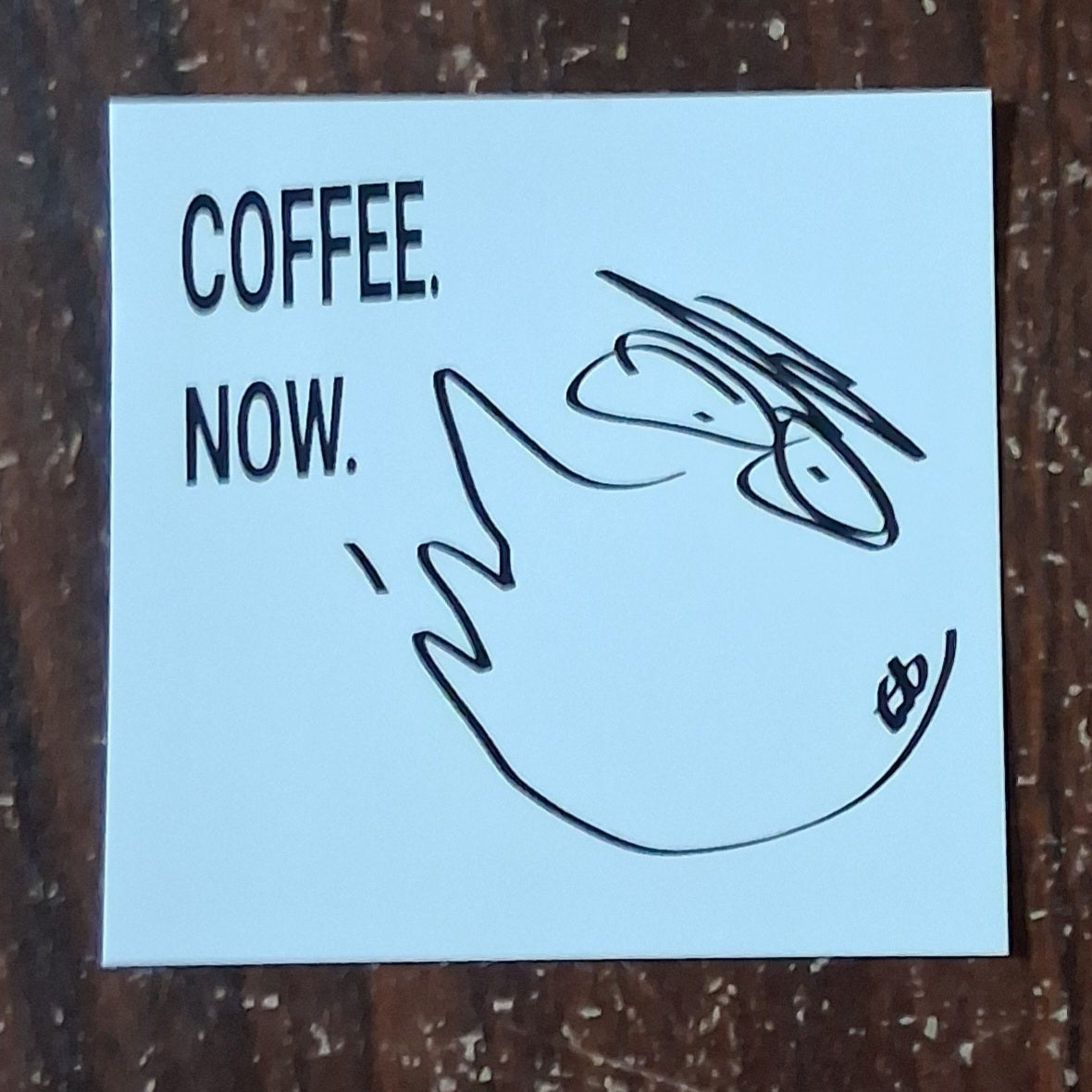 STICKER : Coffee Now! - 4 pack