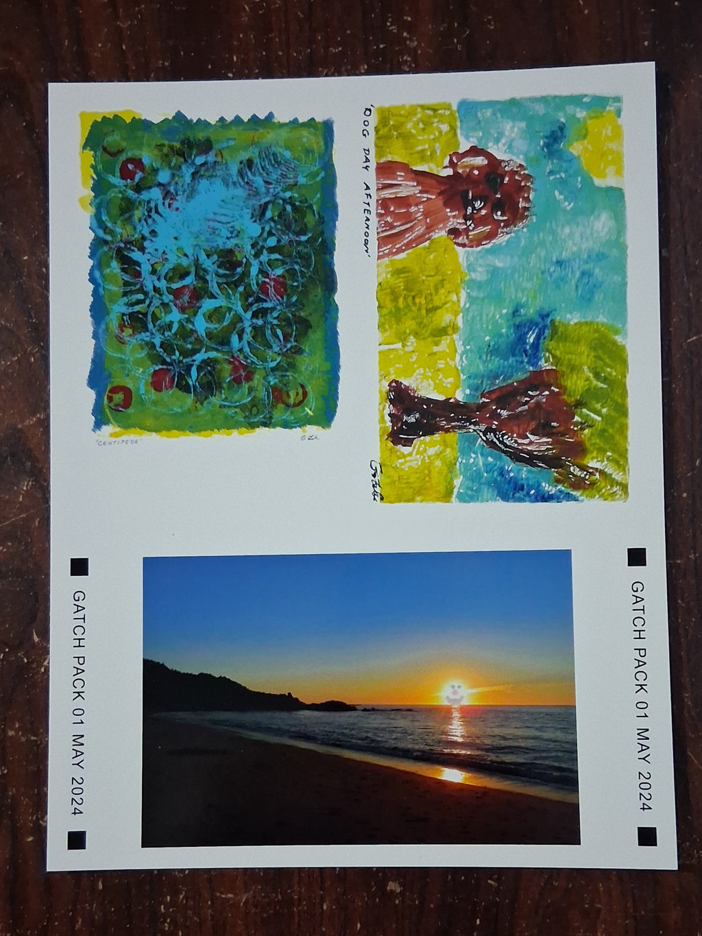Print : 2024 Limited Edition Uncut Postcard Sheet