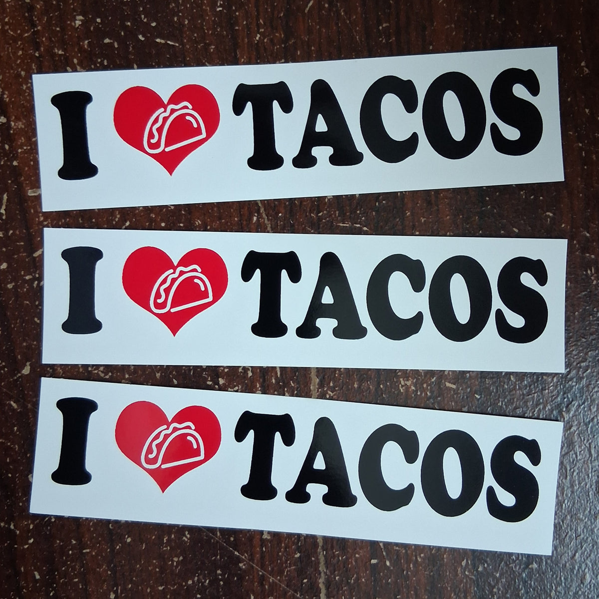 STICKER : I Love Tacos - 3 pack